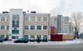 Вид здание завода РТИ зимой